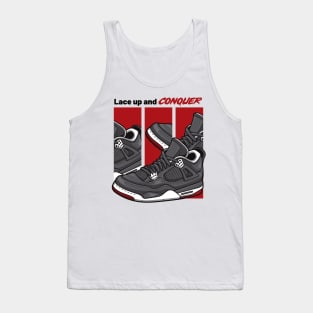 AJ 4 Retro Bred Sneaker Tank Top